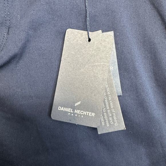 Daniel Hechter Chino Short Mens Paris Lyocell 9"  SZ 36 Blue Stretch Flat Front - Picture 2 of 7